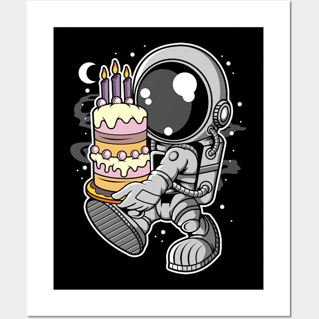 astronaut birthday Wall Art by Mako Design 